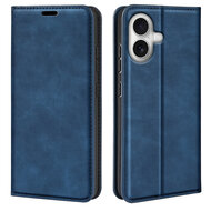 iPhone 17 Hoesje - MobyDefend Luxe Wallet Bookcase (Magnetische Sluiting) - Blauw