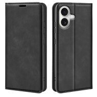 iPhone 17 Hoesje - MobyDefend Luxe Wallet Bookcase (Magnetische Sluiting) - Zwart