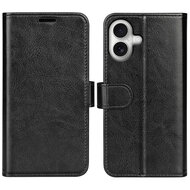 iPhone 17 Hoesje - MobyDefend Wallet Book Case (Sluiting Achterkant) - Zwart