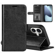iPhone 17 Hoesje - MobyDefend Wallet Book Case (Sluiting Achterkant) - Zwart