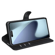 iPhone 17 Hoesje - MobyDefend Kunstleren Wallet Book Case (Sluiting Voorkant) - Zwart