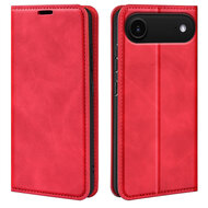 iPhone Air Hoesje - MobyDefend Luxe Wallet Bookcase (Magnetische Sluiting) - Rood