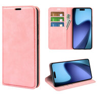 iPhone Air Hoesje - MobyDefend Luxe Wallet Bookcase (Magnetische Sluiting) - Roze