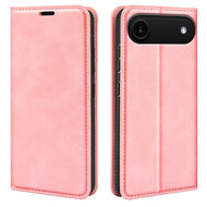 iPhone Air Hoesje - MobyDefend Luxe Wallet Bookcase (Magnetische Sluiting) - Roze