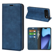 iPhone Air Hoesje - MobyDefend Luxe Wallet Bookcase (Magnetische Sluiting) - Blauw