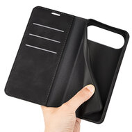 iPhone Air Hoesje - MobyDefend Luxe Wallet Bookcase (Magnetische Sluiting) - Zwart