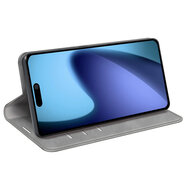 iPhone Air Hoesje - MobyDefend Luxe Wallet Bookcase (Magnetische Sluiting) - Grijs