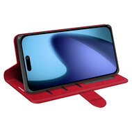 iPhone Air Hoesje - MobyDefend Wallet Book Case (Sluiting Achterkant) - Rood