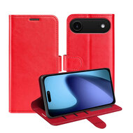 iPhone Air Hoesje - MobyDefend Wallet Book Case (Sluiting Achterkant) - Rood
