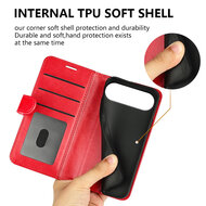 iPhone Air Hoesje - MobyDefend Wallet Book Case (Sluiting Achterkant) - Zwart