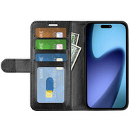 iPhone Air Hoesje - MobyDefend Wallet Book Case (Sluiting Achterkant) - Zwart