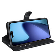 iPhone Air Hoesje - MobyDefend Kunstleren Wallet Book Case (Sluiting Voorkant) - Zwart