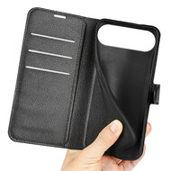 iPhone Air Hoesje - MobyDefend Kunstleren Wallet Book Case (Sluiting Voorkant) - Zwart