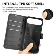 iPhone Air Hoesje - MobyDefend Kunstleren Wallet Book Case (Sluiting Voorkant) - Bruin