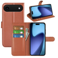 iPhone Air Hoesje - MobyDefend Kunstleren Wallet Book Case (Sluiting Voorkant) - Bruin