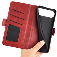 iPhone Air Hoesje - MobyDefend Luxe Wallet Book Case (Sluiting Zijkant) - Rood