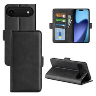 iPhone Air Hoesje - MobyDefend Luxe Wallet Book Case (Sluiting Zijkant) - Zwart
