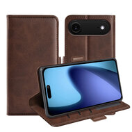 iPhone Air Hoesje - MobyDefend Luxe Wallet Book Case (Sluiting Zijkant) - Bruin