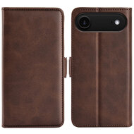 iPhone Air Hoesje - MobyDefend Luxe Wallet Book Case (Sluiting Zijkant) - Bruin