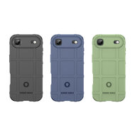 iPhone Air Hoesje - Mobydefend Rugged Shield TPU Backcover - Groen