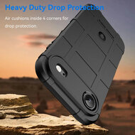 iPhone Air Hoesje - Mobydefend Rugged Shield TPU Backcover - Blauw