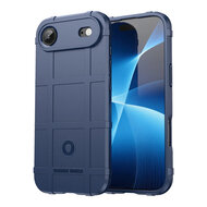 iPhone Air Hoesje - Mobydefend Rugged Shield TPU Backcover - Blauw