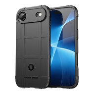 iPhone 17 Air Hoesje - Mobydefend Rugged Shield TPU Backcover - Zwart