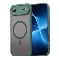 iPhone Air Hoesje - MobyDefend MagSafe Case Mat Transparant Met Gekleurde Rand - Groen