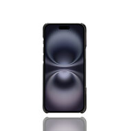 iPhone Air Hoesje - MobyDefend Lederen Backcover Met Vakjes Voor Pasjes - Zwart