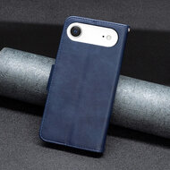 iPhone Air Hoesje - MobyDefend Wallet Book Case Met Koord - Blauw
