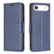 iPhone Air Hoesje - MobyDefend Wallet Book Case Met Koord - Blauw