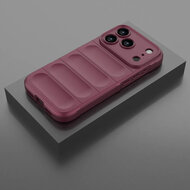 iPhone 17 Pro Hoesje - MobyDefend TPU Gripcase - Donkerpaars
