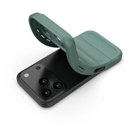 iPhone 17 Pro Hoesje - MobyDefend TPU Gripcase - Groen