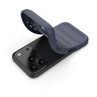 iPhone 17 Pro Hoesje - MobyDefend TPU Gripcase - Blauw