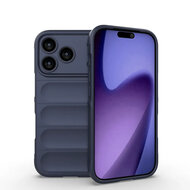 iPhone 17 Pro Hoesje - MobyDefend TPU Gripcase - Blauw