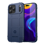 iPhone 17 Pro Hoesje - Mobydefend Rugged Shield TPU Backcover - Blauw