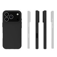 iPhone 17 Pro Hoesje - MobyDefend TPU Backcover - Mat Zwart