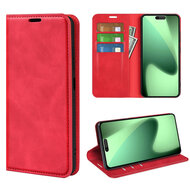 iPhone 17 Pro Hoesje - MobyDefend Luxe Wallet Bookcase (Magnetische Sluiting) - Rood