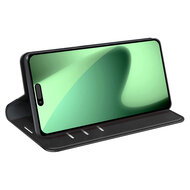 iPhone 17 Pro Hoesje - MobyDefend Luxe Wallet Bookcase (Magnetische Sluiting) - Zwart