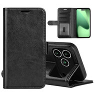 iPhone 17 Pro Max Hoesje - MobyDefend Wallet Book Case (Sluiting Achterkant) - Zwart