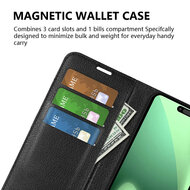 iPhone 17 Pro Max Hoesje - MobyDefend Kunstleren Wallet Book Case (Sluiting Voorkant) - Rood