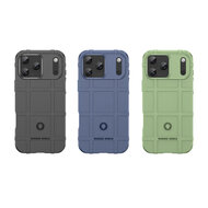 iPhone 17 Pro Max Hoesje - Mobydefend Rugged Shield TPU Backcover - Zwart