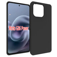Motorola Moto G86 Power Hoesje - MobyDefend TPU Backcover - Mat Zwart
