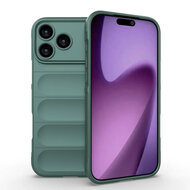 iPhone 17 Pro Max Hoesje - MobyDefend TPU Gripcase - Groen