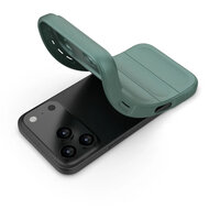 iPhone 17 Pro Max Hoesje - MobyDefend TPU Gripcase - Groen