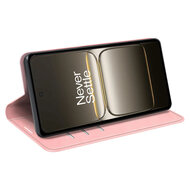 OnePlus Nord 5 Hoesje - MobyDefend Luxe Wallet Bookcase (Magnetische Sluiting) - Roze