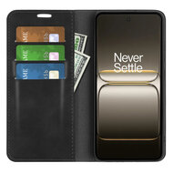OnePlus Nord 5 Hoesje - MobyDefend Luxe Wallet Bookcase (Magnetische Sluiting) - Zwart