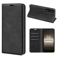 OnePlus Nord 5 Hoesje - MobyDefend Luxe Wallet Bookcase (Magnetische Sluiting) - Zwart