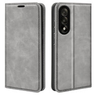 OnePlus Nord 5 Hoesje - MobyDefend Luxe Wallet Bookcase (Magnetische Sluiting) - Grijs