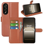 OnePlus Nord 5 Hoesje - MobyDefend Kunstleren Wallet Book Case (Sluiting Voorkant) - Bruin